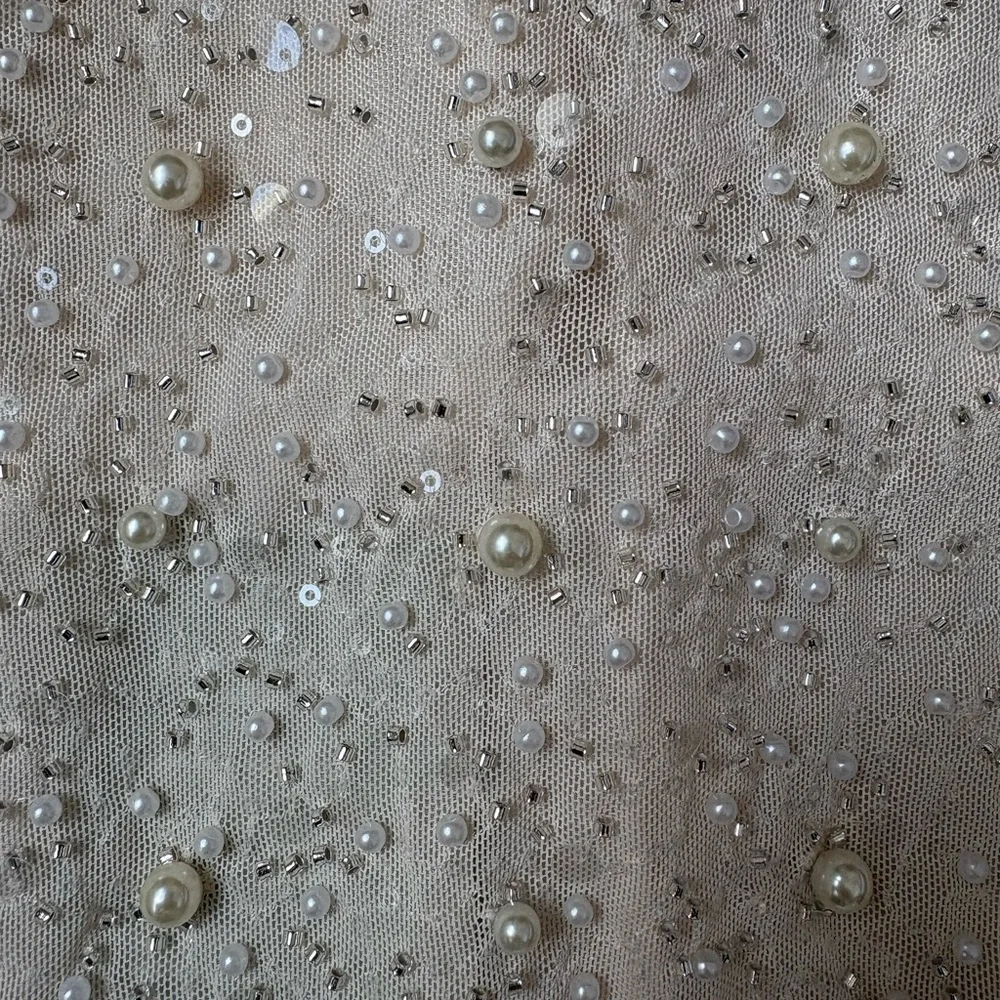 H&M Beaded Champagne Sequin Tank Top - Picture 3 of 4